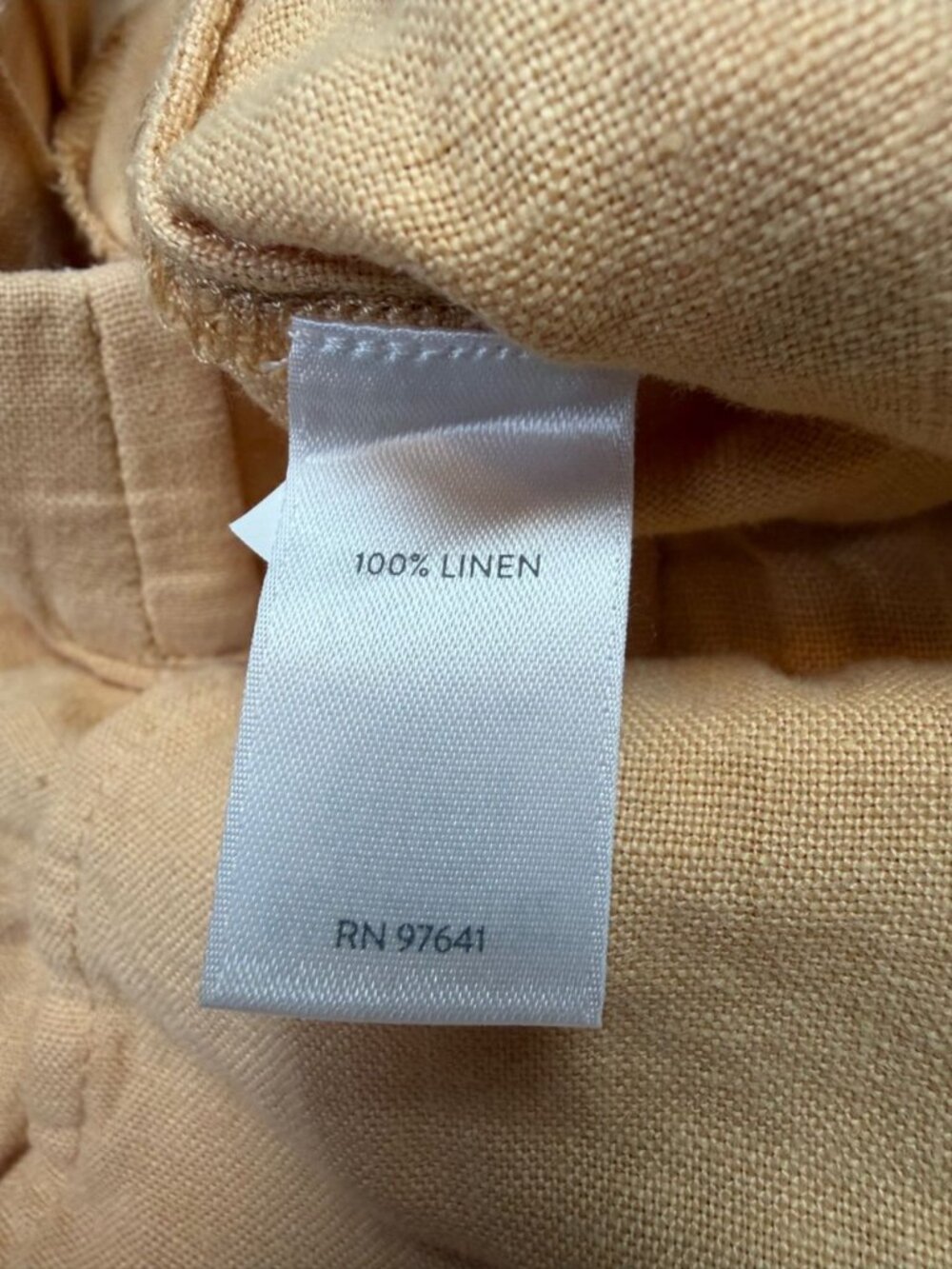 J Jill Pure Jill Linen Pants XS Petite Sherbet Orange Pull On Crop Casual Summer - Picture 5 of 5
